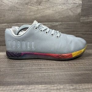 NOBULL Gray Sneakers with Multicolor Sole